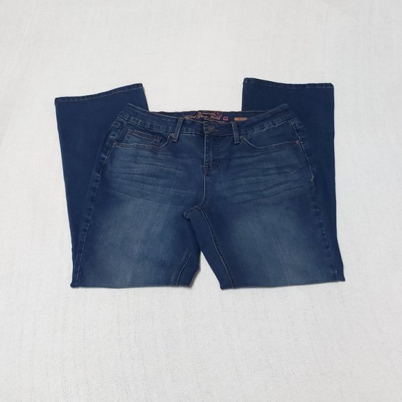 Faded Glory Low Rise Med Wash Ultimate Boot Jeans Size 14P - Picture 5 of 7